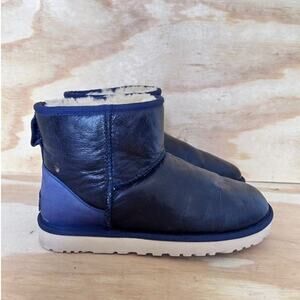 UGG Australia - Classic Mini Deco - Boots - Blue - Women's - 7 - S/N 1004926